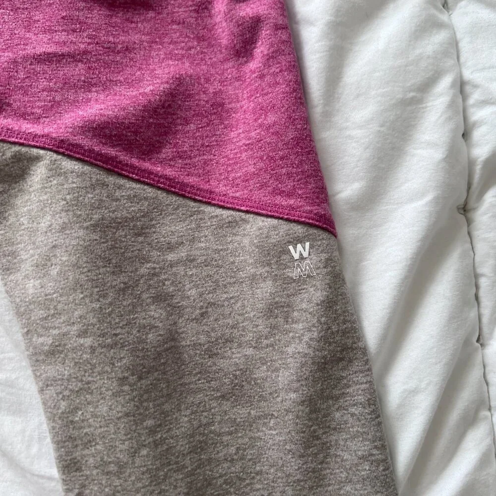 Bandier Women's We Over Me Pink Sunrise Color Block Leggings - Picture 5 of 6